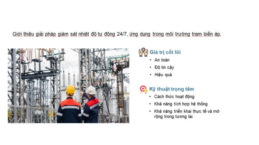 Giải pháp Giám sát Nhiệt độ  Trạm Biến Áp 110kV / 220kV
